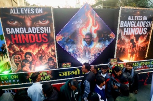US rallies highlight violence against Hindus in Bangladesh