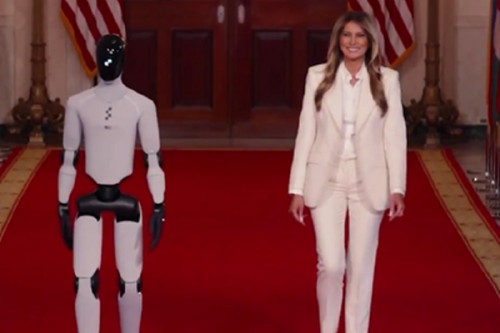 When a robot walked into the White House