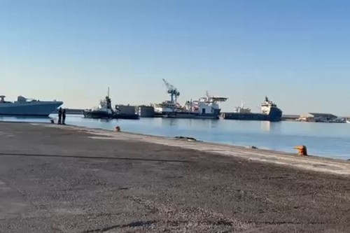 INS TRIKAND AT SALAMIS BAY, GREECE Indian Navy ?
