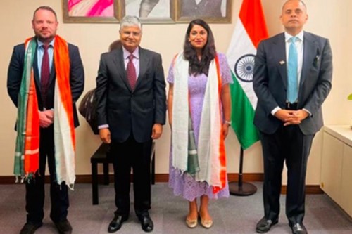 Indian envoy felicitates educator as Hindi teaching takes root in China's Shanghai