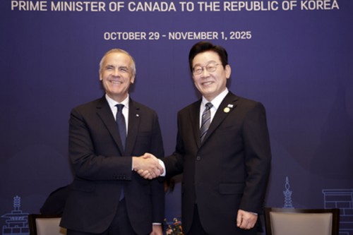 South Korean Lee, Canadian PM agree to bolster defence, security partnership