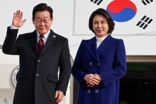 South Korean President Lee arrives in Beijing for summit talks with Xi