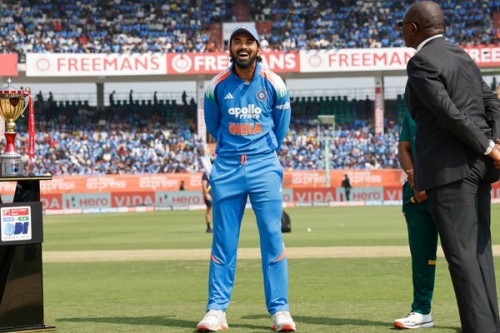 3rd ODI: Tilak comes in for Sundar as India elect to bowl against SA
