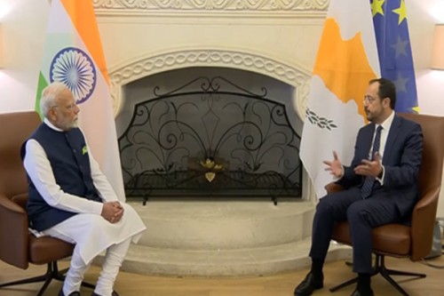 PM Modi holds historic talks with Cyprus Prez, aims to boost bilateral ties