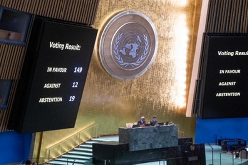 UN General Assembly adopts resolution demanding immediate Gaza ceasefire