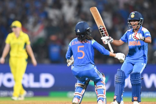 Women's World Cup: India celebrate historic semis win  It's Diwali again!