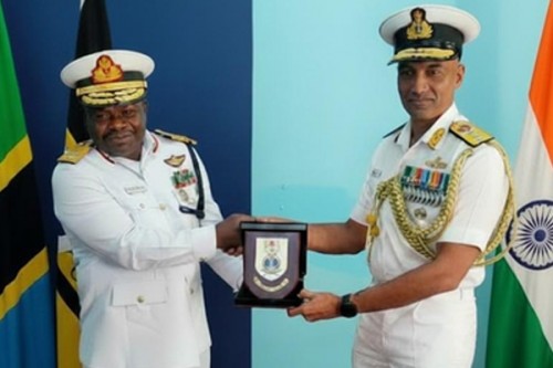 Indian, Tanzanian Navy officials discuss maritime security