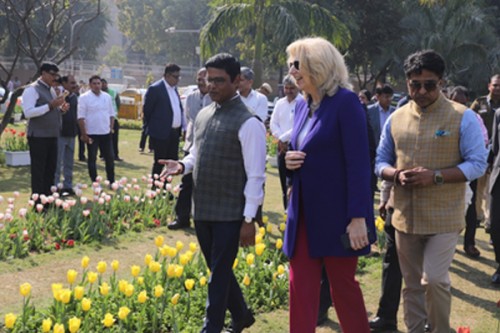NDMC Chairman Keshav Chandra inaugurates Tulip festival