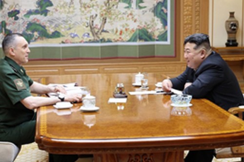 N. Korean leader discusses military ties with visiting Russian minister