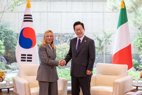 South Korean Prez Lee, Italian PM Meloni set for summit talks