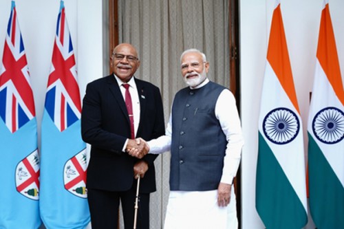 PM Modi holds delegation-level talks with Fijian PM Rabuka at Hyderabad House