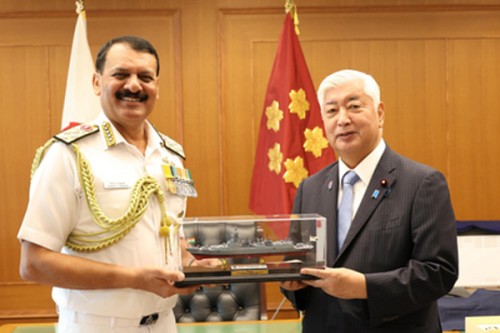 Indian Navy chief, Japanese Defence Minister discuss enhancing strategic ties