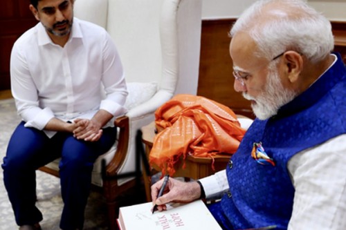 Lokesh meets PM Modi, seeks support for Andhra's investment, development initiatives