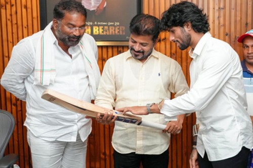 Cricketer Tilak Varma calls on Telangana CM Revanth Reddy
