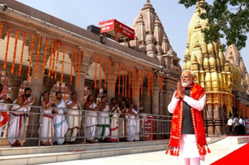 Prayed to Lord Bholenath for happiness, well-being of countrymen, says PM Modi