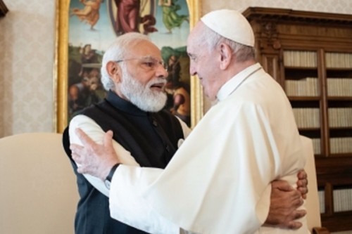 Pope Francis will always be remembered as beacon of compassion, humility and spiritual courage: PM Modi
