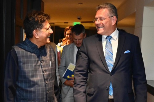 India, European Union reaffirm commitment to early conclusion of FTA talks .