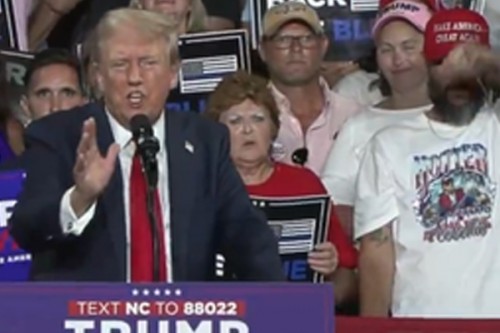 Trump calls Harris left lunatic at campaign rally