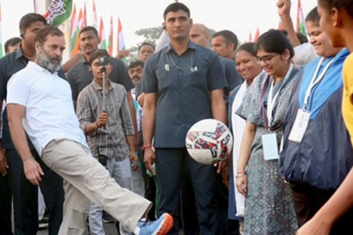 Rahul Gandhi to attend Messi�s GOAT India tour event in Hyderabad