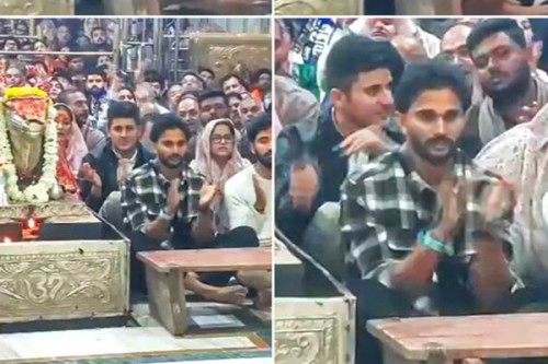 Nitish Reddy attends Bhasma Aarti at Shri Mahakaleshwar Jyotirlinga Temple