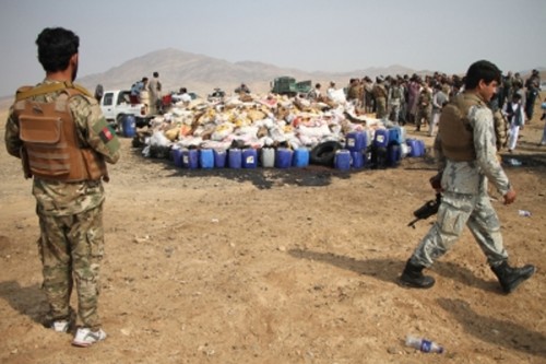 Afghan police destroy nearly 30 tonnes of illicit drugs