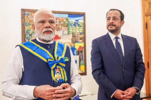 PM Modi conferred with Cyprus' highest honour, dedicates it to friendship between two nations