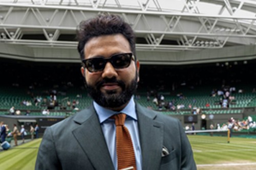 Cricket: T20 World Cup-winning India captain Rohit Sharma visits Wimbledon on semis day