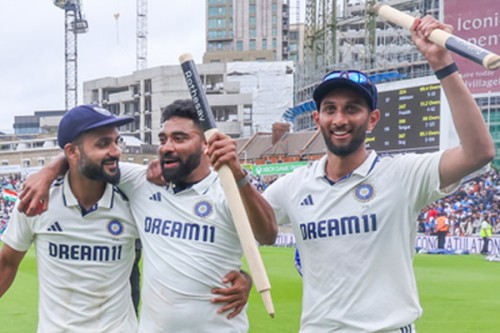 Siraj, Prasidh gain career-best Test rankings after win at The Oval