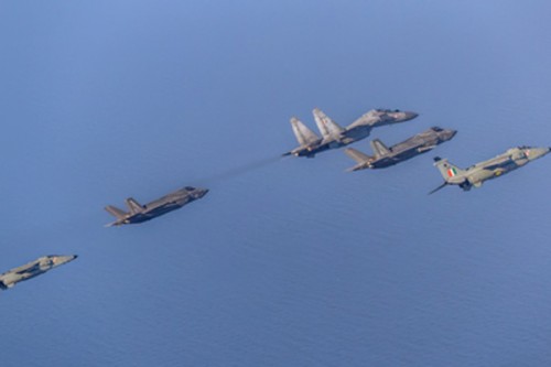 Indian Air Force, UK Royal Navy conduct joint exercise over Indian Ocean