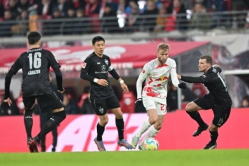 Leipzig edge Stuttgart to move second in Bundesliga
