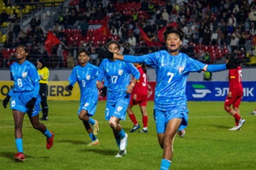 India on brink of historic AFC U17 Women�s Asian Cup berth