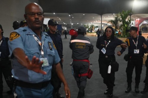 Fire causes evacuation in pavilion at UN COP30 in Brazil