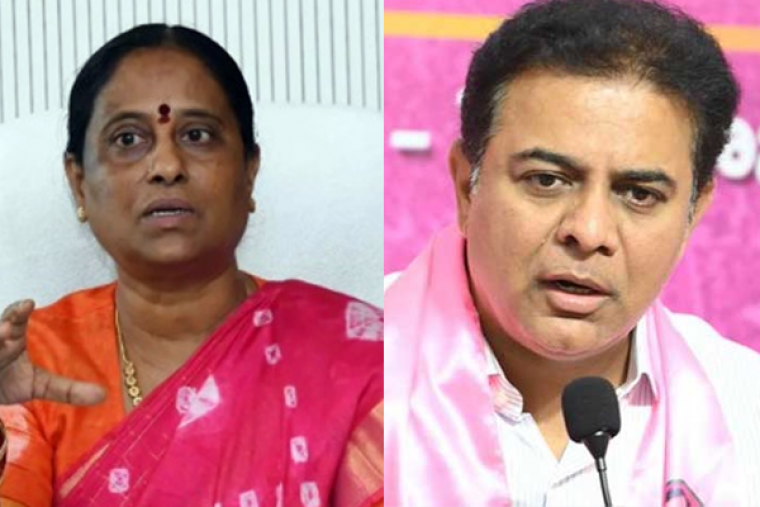 KTR files defamation case against Telangana minister Konda Surekha