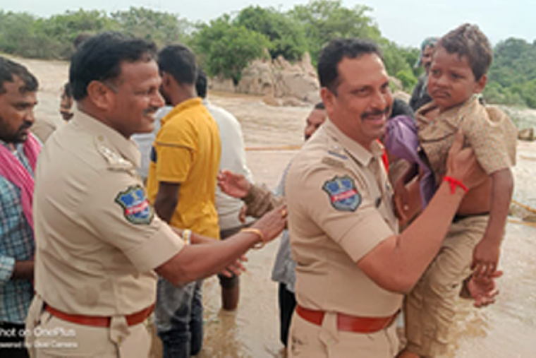 Nine Chenchu tribals trapped in Telangana floods rescued