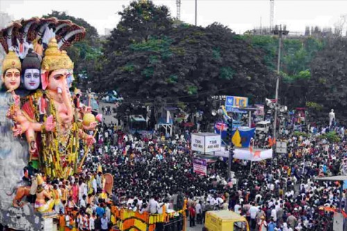 Two die during Ganesh immersion procession in Hyderabad