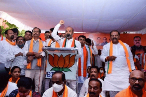 Telangana BJP on a sticky wicket due to internal dissent, Karnataka result