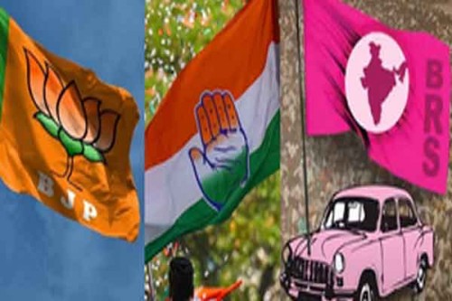 Telangana set for intense three-cornered fight in May 13 polls