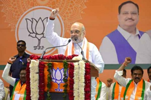 Amit Shah sets goal for BJP's Telangana unit for 2024 LS polls