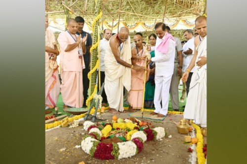 Foundation laid for 400ft Hare Krishna Heritage Tower in Hyderabad