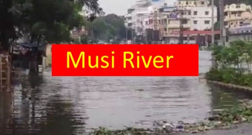 Hyderabad's Musi river in spate, two bridges shut
