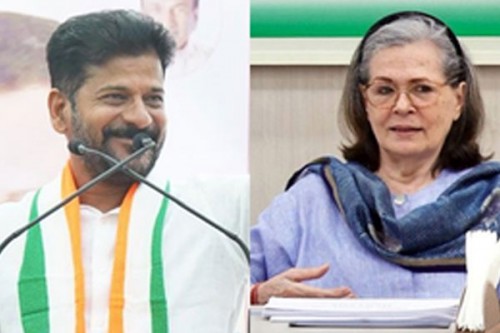 Telangana CM Revanth Reddy greets Sonia Gandhi on birthday