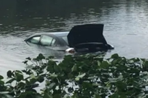 Car plunges into lake in Telangana, one person missing