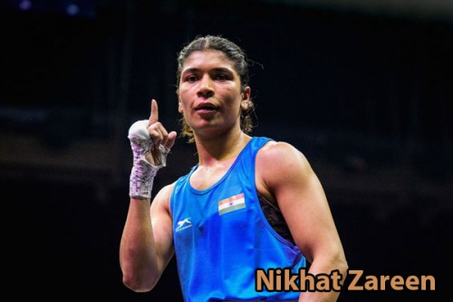CM Revanth Reddy congratulates Nikhat Zareen on World Boxing Cup gold