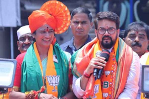 Hyderabad's BJP nominee files nomination with rally from Charminar