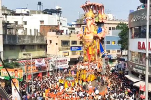 Ganesh immersion procession begins in Hyderabad amid tight security