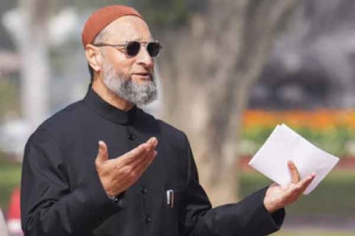 Asaduddin Owaisi questions EC's silence over BJP candidate's 'provocative' gesture
