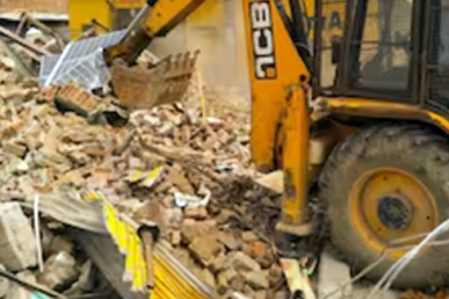 Demolition of illegal structures in Hyderabad continues