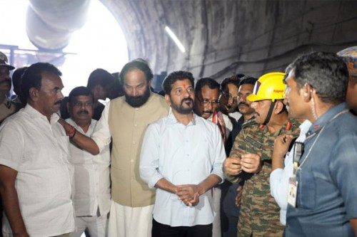 Telangana CM Proposes Robots for SLBC Tunnel Rescue Amid Ongoing Crisis