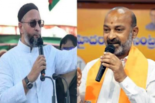 'Is it not Hinduphobia', MoS Home Bandi Sanjay asks Owaisi