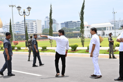 CM  Revanth Reddy Begins Work on Installing Telangana Talli Statue at the Secretariat